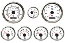 Instrumentensatz weiß chrome