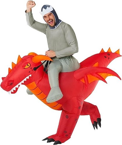 Rotes drache aufblasbares - rotes,