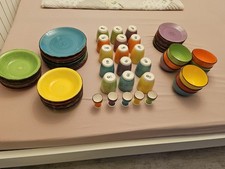 Geschirr, Bunt, Steingut