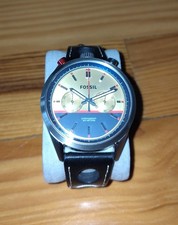 *selten* Fossil Uhr FS2979 Del Rey Bullhead Racing Chronograph Herrenuhr