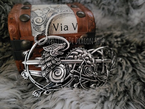 Wolfs haarspange wikinger - haarspange,