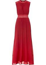 Kleid mit Chiffonrock Gr. 42 Bordeaux Damen Maxikleid Abendkleid Partykleid Neu