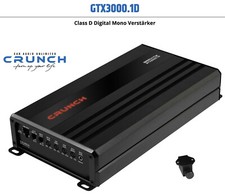 Crunch GTX-3000.1D Digital Mono 1-Kanal Verstärker 3000 Watt mit Fernbedienung