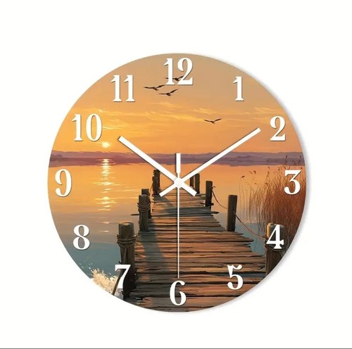 Wanduhr sonnenuntergang - wanduhr, 2d