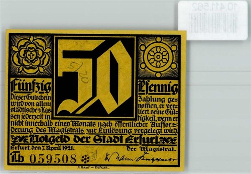 10411562 5000 erfurt notgeld - -,