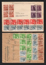 SBZ 1948- Währungsreform: 3 Briefe mit Zehnfach- Frankatur