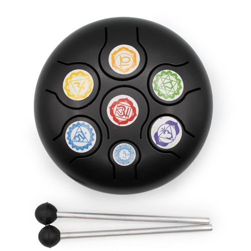 Low med hapi drum - black, chakra