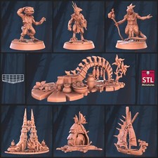 Echsenmenschen miniatur set - miniatur,