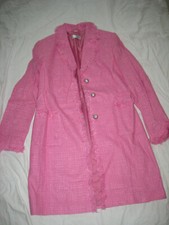 VINTAGE Mantel TWEED Fransen