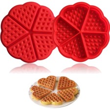 2 Stück Waffelform Silikon