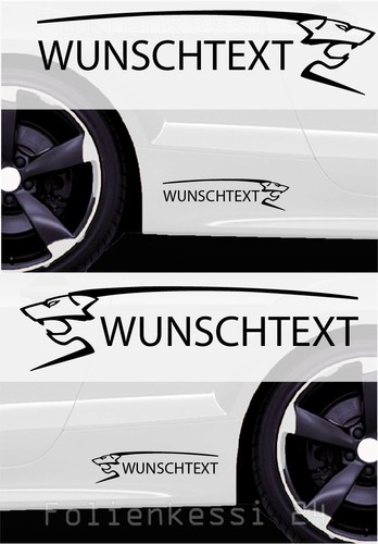 Aufkleber wunschtext löwe - wunschtext,