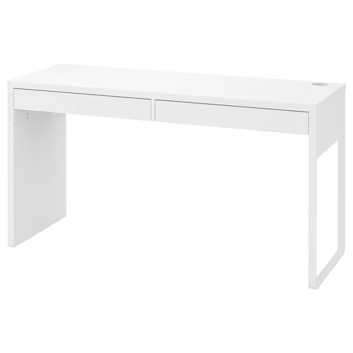 White desk with drawers - white, ikea