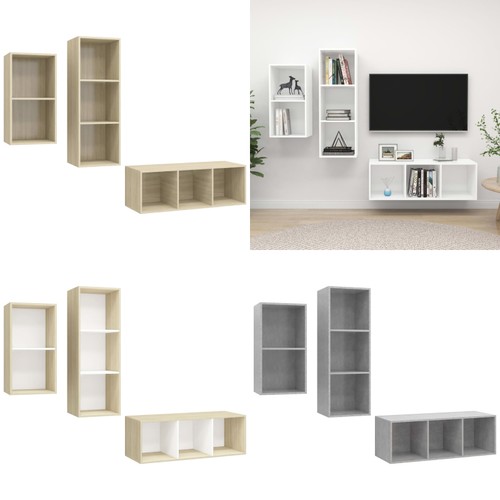 Tlg schrank set - 3-tlg., tv-schrank-set
