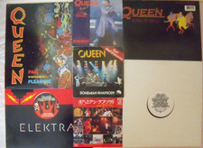 QUEEN RECORD LOT: 3 x 7" / 4 x