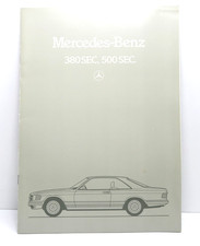 Mercedes-Bent 380 SEC, 500 SEC,  Reihe C 126, Prospekt von 1982