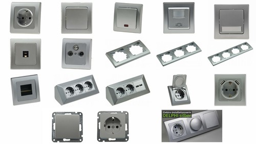 Delphi silber steckdose - delphi, silber: