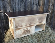 Premium Schildkrötenhaus XXL (L:60cm; B.40cm; H:31cm) Sonnendach Windfang Neu