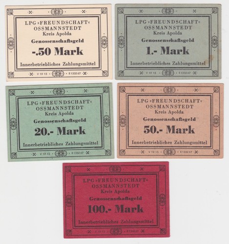 Banknoten ddr lpg - x,