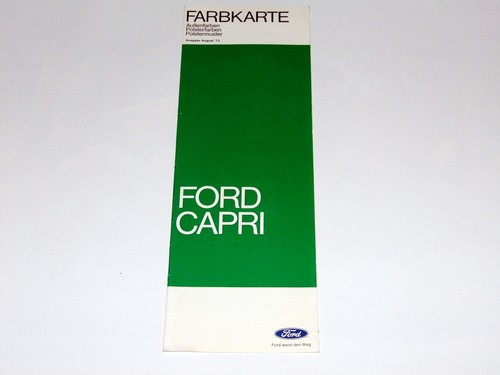 Original prospekt ford capri - original,