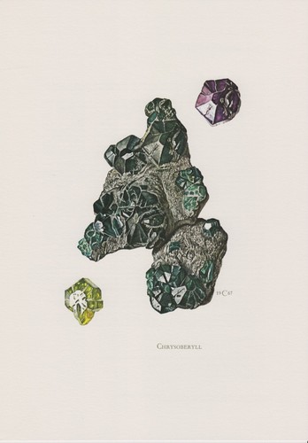 Chrysoberyll farbdruck 1967 - chrysoberyll,