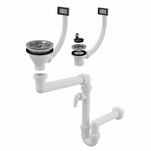Ablaufgarnitur raumspar siphon - ablaufgarnitur,