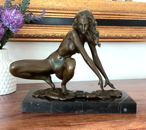 Bronzefigur jungfrau bronze - jungfrau,