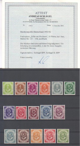 Brd 123 138 postfrisch - 123-138,