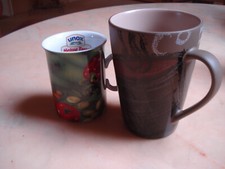 2 schöne Kaffeebecher/ Kaffeetasse/ Mug u.a Ideenwelt Keramik/Porzellan neuwert.