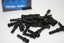 Lego (c) 50x Technic - Pin Verbinder mit Stopper 3L  - schwarz - 32054 - pin