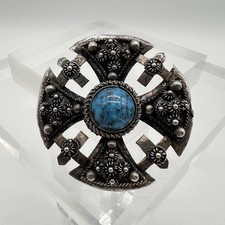 900 Silber Brosche Malteser