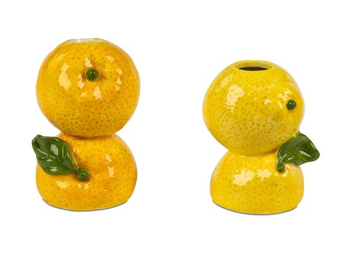 Deko vase zitrone obstgarten - deko,