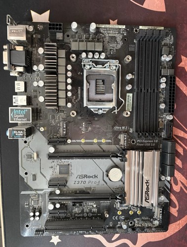 Asrock z370 pro4 atx mainboard - pro4,