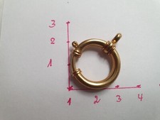 antiker goldfarbener Federring