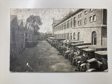 ~1915 Foto AK Kaserne ? LKW Oldtimer Soldaten Sanitäter  Auto Kennung (3)