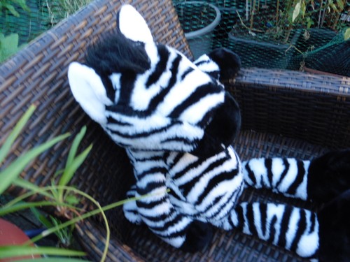 Vintage nici zebra stofftier - vintage,