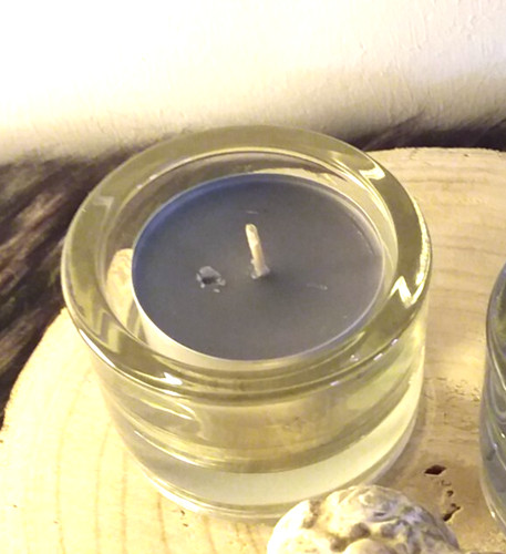 Modernes teelichtglas groß - 2x,