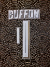 Nationalteam Italy Italia Buffon 1 Euro 2016 Flock Beflockung für Trikot W0086