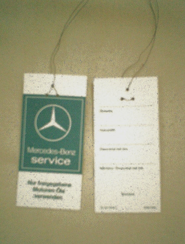 Oelzettel mercedes oldtimer - oelzettel,