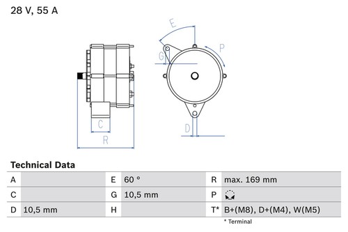 Bosch lichtmaschine generator - bosch,