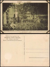 Ansichtskarte Bad Sulza Sonnenstein Kinderheim Gartenarbeit 1915