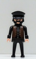 DICKER BAHNHOF VORSTEHER SCHAFFNER LOKFÜHRER Playmobil zu Weste Mütze Eisenbahn