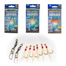 Heringspaternoster Makrelen Paternoster Heringsvorfach mit Fischhaut Meeresköder