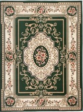 Teppich orient grün kurzflor - teppich,