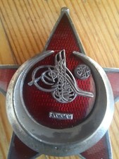 Gallipoli Stern Eiserner Halbmond Harp Madalyasi emailliert ohne Schäden gewölbt