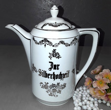 Zur Silberhochzeit Kaffeekanne