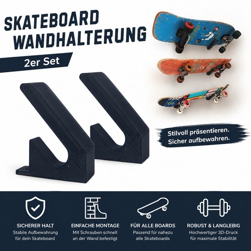 Wandhalterung für skateboard - wandhalterung,