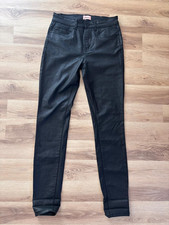 Only  * elegante glänzende schwarze Hose leicht beschichtet * Gr. M / 32 eher S