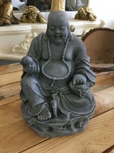 Buddha figur lachender antik - figur,