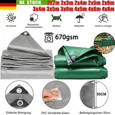 Abdeckplane LKW Plane Wasserdicht Mit Ösen Extra Stark 670g/m² PVC Gewebeplane