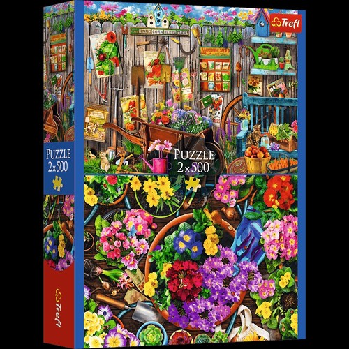 Puzzle trefl 2x500 - puzzle, teile